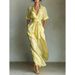 Elegant Retro Casual Dress AAA European Style Slimming Waist Cinching Solid Color Women's Cross Border French Resort Fashion_ecoleips.com
