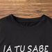 Women's Fashionable Casual Round Neck T-Shirt Summer Style Short Sleeved Cartoon Letter Biscuit Print_ecoleips.com