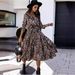 Women's Clothing Long Sleeved Leopard Print Dress Autumn Winter Popular Clothing Effortless Summer Elegance_ecoleips.com
