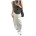 Suitable For All Seasons 【French Linen】Women's 14-Count High-Density 190g Heavy Wide-Leg Pants 013_ecoleips.com