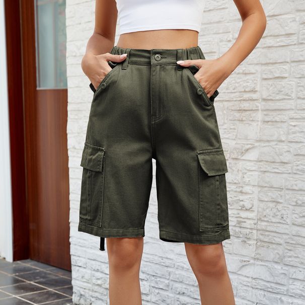 Women's Clothing New Personalized Washed Workwear Shorts Casual Shorts Trend_ecoleips.com