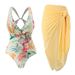 Women's Clothing New One Piece Fashion Sexy Swimsuit Female Slim Retro Print Swimsuit Suit_ecoleips.com