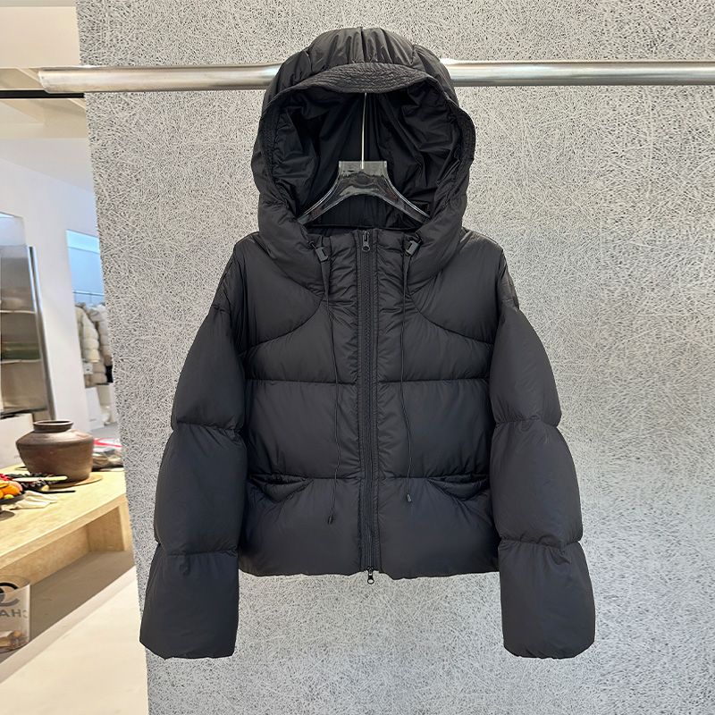 Women's Clothing White Duck Down Short Down Jacket Puffer Down Jacket Women's Short Puffer Jacket - Ultra-Warm Duck Down Coat With Hood For Winter_ecoleips.com
