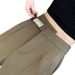Women's Clothing High Waist Drape Wide Leg Pants Casual Loose Floor Length Double Button Straight Suit Pants_ecoleips.com
