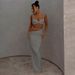 Cross-border European And American Women's Fashion 2025 Spring-summer New Solid Color Sexy Strap Slim-fit Bodycon Skirt_ecoleips.com