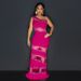 Sleeveless dress Zhigong wool patchwork mesh hot diamond solid color dress for women sexy long skirt_ecoleips.com