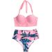 Sexy High-Waisted Bikini Set With Underwire - Comfortable & Stylish Swimwear For Women, Perfect For Beach & Pool_ecoleips.com