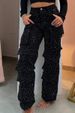 Women's Clothing Fashion Street Style Pocket Diamond Casual Jeans Overalls_ecoleips.com