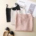 Camisole Women's Loose Lightweight Inner Wear V-neck Cotton Linen Vest Sleeveless Top Summer New Artistic Trend_ecoleips.com
