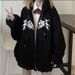 zippered Hooded Sweatshirt, And Winter Warm Jacket Wholesale, Printed Hoodie, Loose Trendy Autumn Top_ecoleips.com