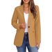 2023 Autumn/Winter Cross-Border Foreign Trade Women's New Suit Jacket Elegant Commuting Slim-Fit Blazer_ecoleips.com