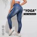 Women's Clothing Denim Yoga Class Peach Hip High Waist Elastic Black Tight Barbie Hip Lift Skinny Pants_ecoleips.com