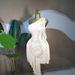 Sweet Elegant Off-Shoulder Ruffled Short Dress European American Style Irregular Pleats Women's Clothing Available Now_ecoleips.com