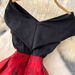 Women's Clothing Skirt Off-shoulder Stitching Waist Jacquard Large Puff Dress_ecoleips.com