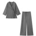 K Women's Kimono Cross Coat Fashion Pants Set_ecoleips.com
