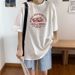 2025 Summer Korean Version Loose Short-sleeved T-shirt Women's Korean Version New Large-size Top Couple Bottoming Shirt_ecoleips.com
