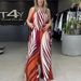 Women's Clothing Positioning Printing Long Sleeved Top Wide Leg Pants Fashionable Two Piece Suit_ecoleips.com