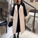 "Trendy Wool-Like Trench Coat For Women – Mid-Length Polyester Blend Overcoat With Polo Collar, Slim-Fit & Versatile (Multiple Colors)"_ecoleips.com