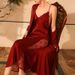 Feiyun New Sexy Nightgown Extra Bathrobe Sleepwear Women Long Sleeve Satin Homewear Thin Dropshipping 6076_ecoleips.com
