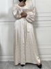 Muslim Women's Abayas Satin Evening Dresses Islamic Clothing Turkish Dresses Modesty Robe Moroccan Caftan Evening 2024 Wedding_ecoleips.com