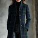 K Women's Single Breasted Digital Printed Plaid Street Trendy Long Sleeved Cardigan Jacket_ecoleips.com
