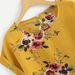 New 2024 Women's round Neck Top Floral Print Short Sleeved Irregular Design Fashionable Women's Clothing_ecoleips.com