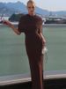 Mozision Irregular Ruched Sexy Maxi Dress For Women Elegant Autumn Inclined Shoulder Pleated Club Party Long Dresses Female_ecoleips.com