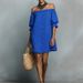 2026 New Vintage Artistic Patchwork Dress, Solid Color Lantern Sleeves, Loose Waist, Short Sleeve, Casual Straight Dress_ecoleips.com