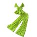 High-End Elegant Fashion Set For Women Summer Pleated Sleeveless Chiffon Blouse + High-Waisted Wide-Leg Pants Two-Piece_ecoleips.com