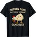 Chicken Game Don't Look At The Chicken Funny Chicken T-Shirt Custom Printed Graphic T Shirt Mens Clothing Ropa Hombre_ecoleips.com