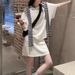 Casual Fashion For Women Summer Korean Version Loose Slimming Short Sleeve T-Shirt Top High Waist Pants_ecoleips.com