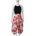 Women's Sweet Floral Print Halter Asymmetrical Maxi Dress – Boho Resort Summer Gown_ecoleips.com