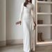 Fall Sexy High Slit Bodycon Dress Stretchy Slim Fit Cow Milk Silk Fabric High Waist Sleeveless Clubwear Available_ecoleips.com