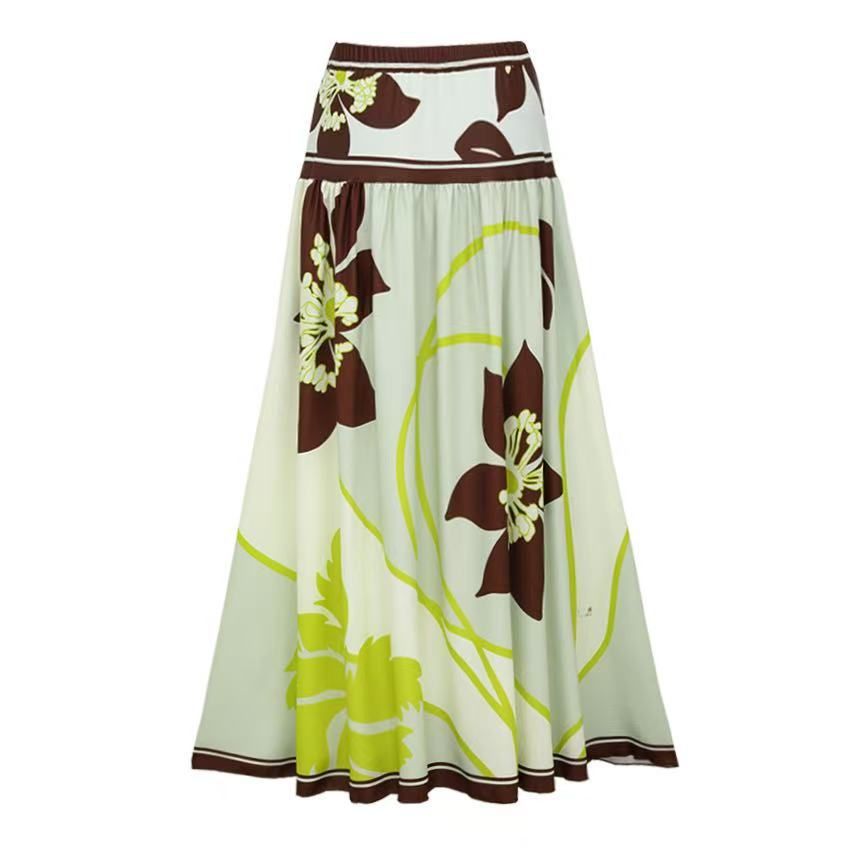 Women's Clothing One Piece Swimsuit Conservative Belly Covering Bikini Beach Chiffon Wrap Skirt Hot Spring_ecoleips.com
