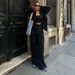 Women's Casual Cotton Linen Shirt Wide Leg Pants Suit Solid Color Drawstring Style_ecoleips.com