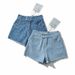 Women’s Clothing Ripped Denim Shorts For Women Summer New High Waist Ins Two Buttons Slimming Raw Edge A Line Wide Leg Hot Pants_ecoleips.com