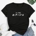 Cross-border Supply Women's Short-sleeve Spring-summer Fashion Letter Print T-shirt For Women_ecoleips.com