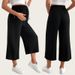 Women's Clothing Casual Wide Leg Seven Point Loose Drape Maternity Straight Pants Spring And Autumn Outer Wear_ecoleips.com