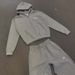 Streetwear Zip-Up Hoodie & Pants Set – Printed Unisex Tracksuit (S-XXXL, Gray/Blue) – Slim Fit Pullover With Matching Joggers_ecoleips.com
