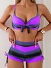 Women's Clothing Tie Dye Split Swimsuit Ladies Sexy Bikini_ecoleips.com