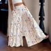 Women's Clothing Summer High-Waisted Women's Pants Floral Print Loose Fit Wide Leg Trousers Versatile Straight Leg Slimming Thin Flowy Bottoms_ecoleips.com