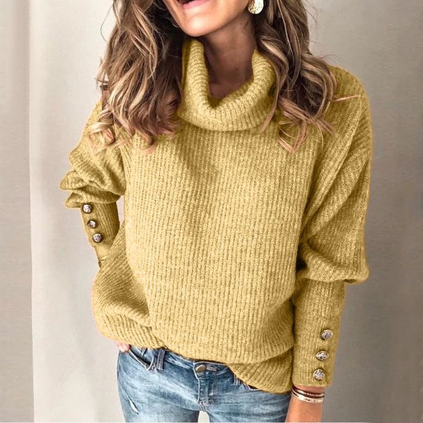 2026 European And American New Women's Sweater, Turtleneck Top_ecoleips.com
