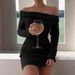 Women's Sexy Off Shoulder Long Sleeve Knit Sweater Bodycon Mini Dress – Fall Party Gown 2026_ecoleips.com