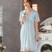 Sexy Chest Pad Lace Mesh Thin Silk Pajamas Loungewear_ecoleips.com