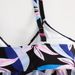 Plus Size Sheer Mesh Bikini Set – Floral Print Tankini Swimwear For Women, Adjustable Straps & Supportive Padding (Orange/Blue, 0XL-4XL)_ecoleips.com