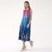 2026 Spring New French Retro Printed Pleated Dress For Women, Tie-Waist Slimming High-Waisted Vacation Style_ecoleips.com