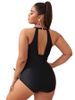 Women's Sexy Printed Large Size One-piece Bikini Swimsuit Manufacturer Wholesale_ecoleips.com