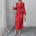 V-Neck Flutter Sleeve Belted Leopard Print Dress – French Chic & Adjustable Waist_ecoleips.com