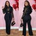 "Sexy Lace-Up Wide Leg Jumpsuit – Stretch Elastic Waist & Sheer Mesh Panels, Curve-Hugging Romper For Night Out & Date Night_ecoleips.com