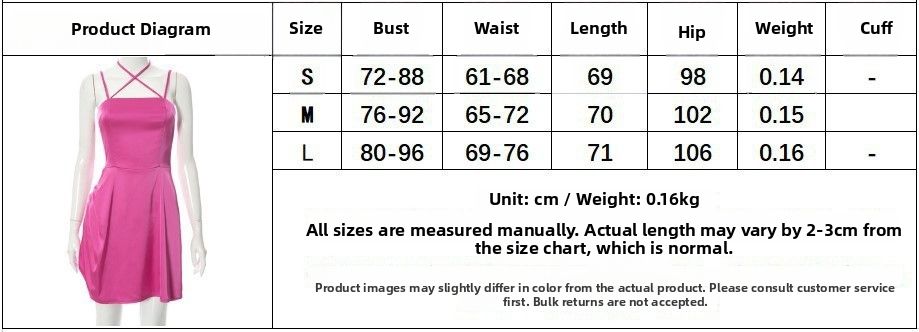 Silky Slim Fit Halter Neck Mini Dress 2025 European American Style Sexy Casual Versatile Personalized Fashion for Hot Girls_ecoleips.com